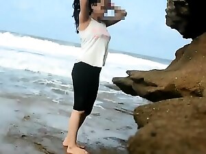 Farhana R real gambol desi clamp screwing first of all perforate beach